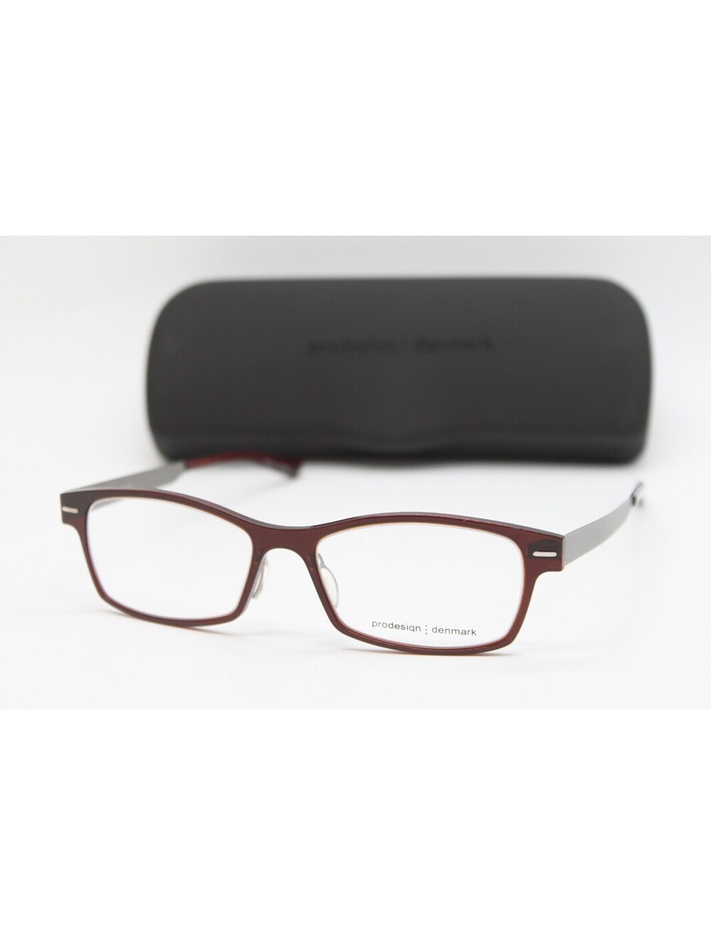 NEW PRODESIGN DENMARK 6509 C. 5025 BROWN CLEAR AUTHENTIC EYEGLASSES W/CASE 50-16